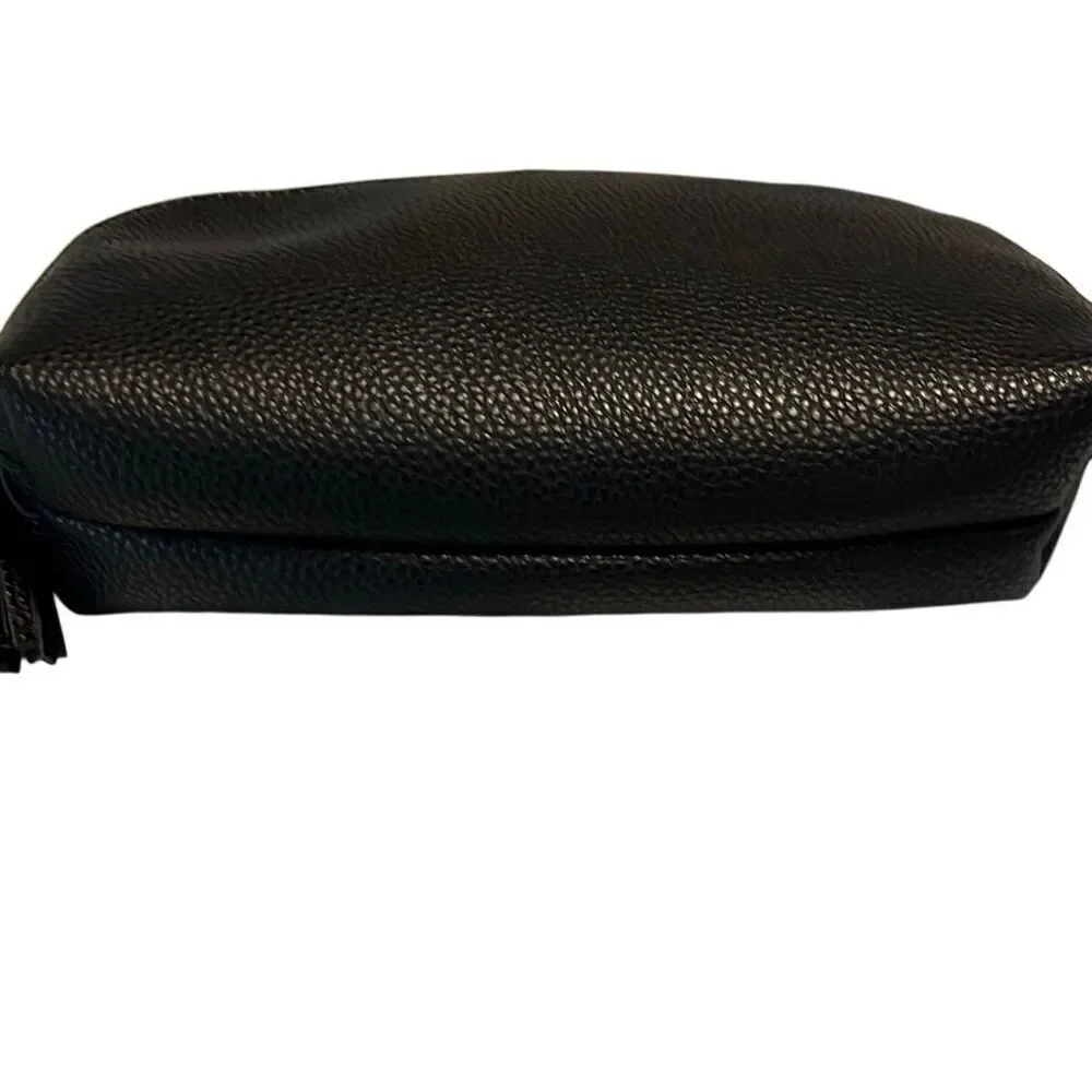 Malibu sky vegan leather cosmetic bag. Like.